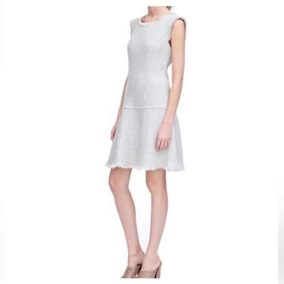 Rebecca Taylor Grey and White Tweed Dress - Picture 3 of 14